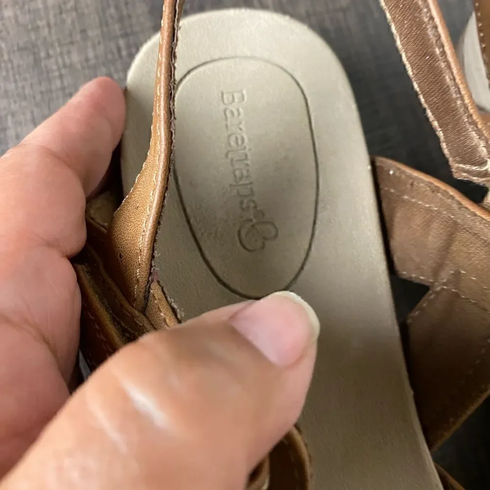 Bare Traps Brown Womens Sandals Size10W